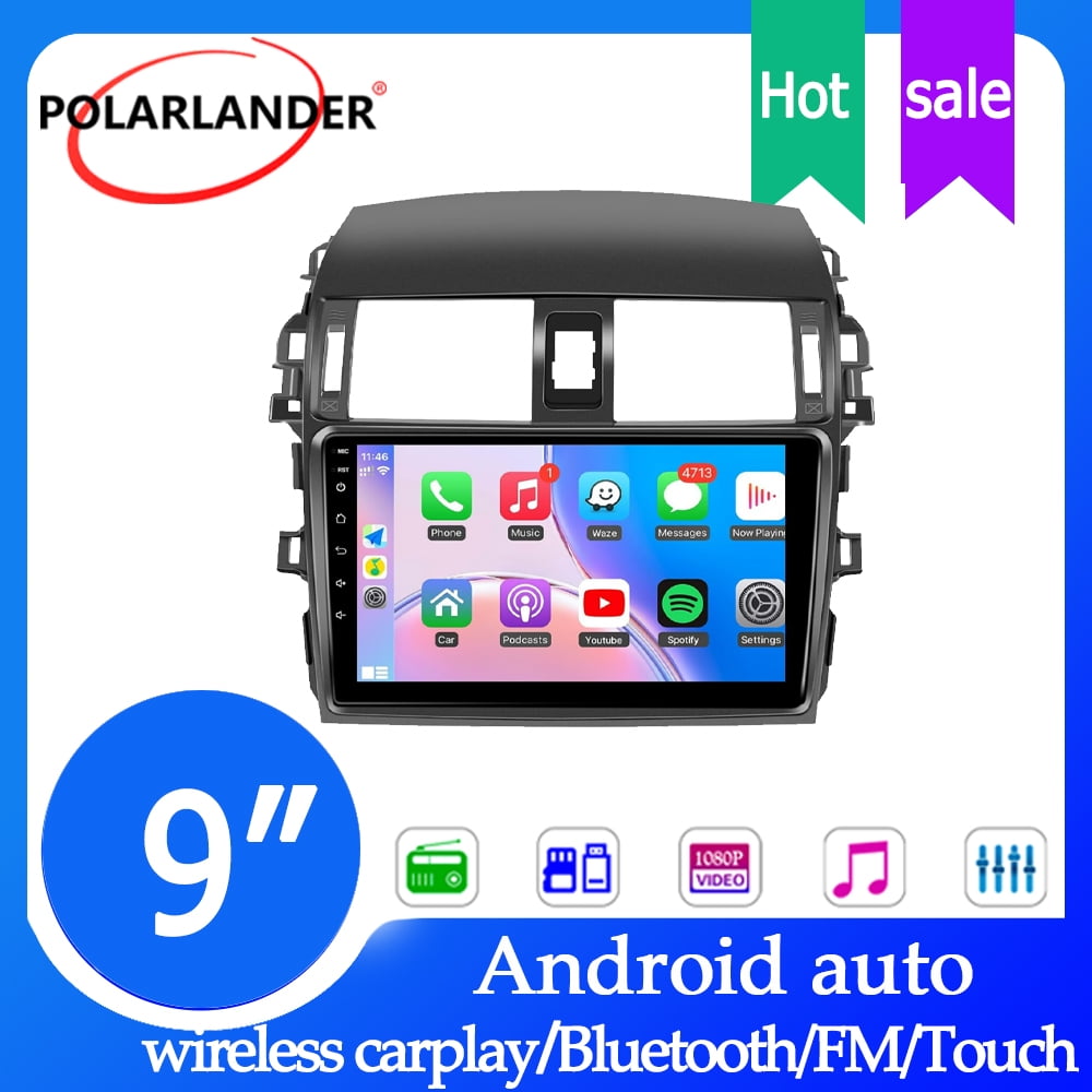 9 Inch for Toyota Corolla 2009-2013 Android Car Stereo Wireless CarPlay Android Auto Radio 2GB+32GB