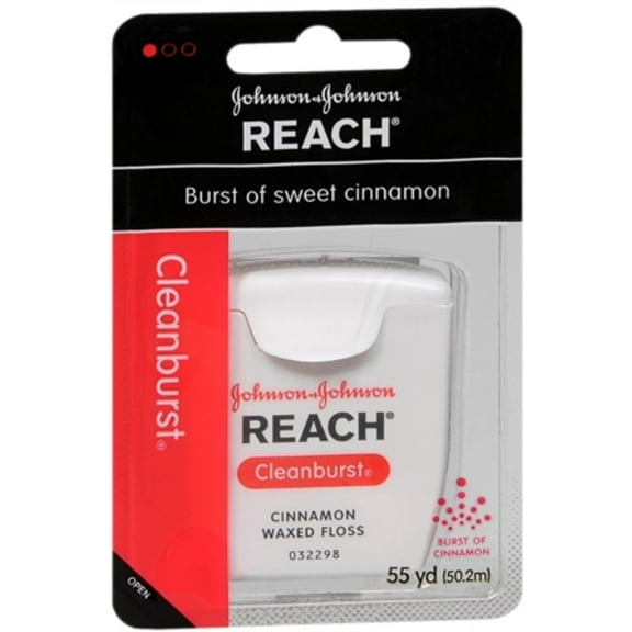REACH Cleanburst Waxed Floss Cinnamon 55 Yards (Pack of 2)