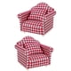 thumbnail image 2 of 2 sets of Doll House Sofa Miniature Furniture Mini Sofa Models Doll House Sofa Couch, 2 of 3