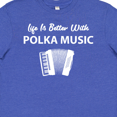 thumbnail image 4 of Inktastic Life's Better Polka Music Youth T-Shirt, 4 of 5