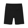 thumbnail image 4 of Babcutegg Girls Summer Fashion Cross Waist Athletic Shorts – Kids 4-14 Years Old, Casual Solid Color Sport Biker Shorts Black Size 8, 4 of 9