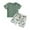 Green, variant on Boy Baby Clothes Toddler Summer Kids Spring Waffle Cartoon Printed Short Sleeve Beach 3 6 12 18 24 Months 3T T-Shirt & Shorts Set Outfits 2-Piece