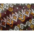 thumbnail image 4 of oneOone Silk Tabby Fabric Diamond & Swirl Ikat Print Fabric BTY 42 Inch Wide, 4 of 4