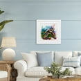 thumbnail image 2 of Stupell Industries Sea Turtle & Vivid Coral Reef White Framed Print Under Glass, design by LSR Design Studio, 16 x 16, 2 of 10