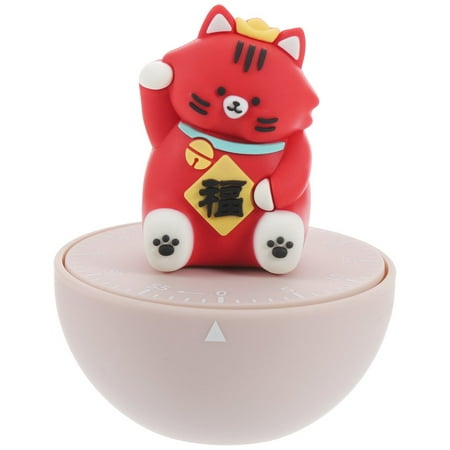 

Mechanical Kitchen Timer Cute Cat Timer for 60-Minutes Timer Manual Countdown Timer for Cooking