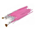 thumbnail image 3 of Anvazise 15 Pcs Set Pink Nail Art Paint Dot Draw Pens Brushes for UV Gel DIY Decoration Tool, 3 of 6