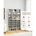 thumbnail image 5 of DVD Storage Shelf with Adjustable Shelves, 8-Tier Modern Media Tower for CDs, DVDs, Video Games, DVD Rack Cabinet Organizer for Living Room, Bedroom, Office, 5 of 6