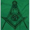 thumbnail image 2 of Illuminati Masonic Square Compass Men's Graphic T Shirt Tees Brisco Brands S, 2 of 6