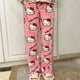 thumbnail image 4 of Sanrio Hello Kitty pantalones de pijama Coral de lana pantalones suaves mujeres Casual pantalones de casa Kawaii Anime dibujos animados regalo de cumpleaños, 4 of 5