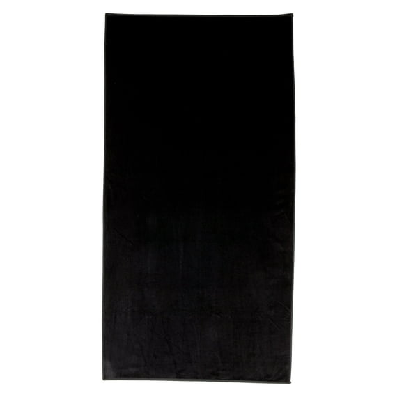 Bahia Beach Towels Serviette de Plage en Velours Uni Noire 40 Pouces" x 76 Pouces"