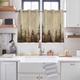thumbnail image 2 of Brown Forest Kitchen Curtains Short 54 Inch Length, Vintage Tree Farmhouse Botanical Grommet Top Bedroom Living Room Curtains, Light Filtering Cafe Curtain Drapes 2 Panels Set 84''x54'', 2 of 9