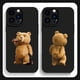 thumbnail image 2 of New Cartoon Teddy Bear Couple Phone Case For iPhone 15 Pro Max 11 12 Mini 13 14 Pro Max X XS XR 78 14 15Plus Soft Silicone Cover, 2 of 5