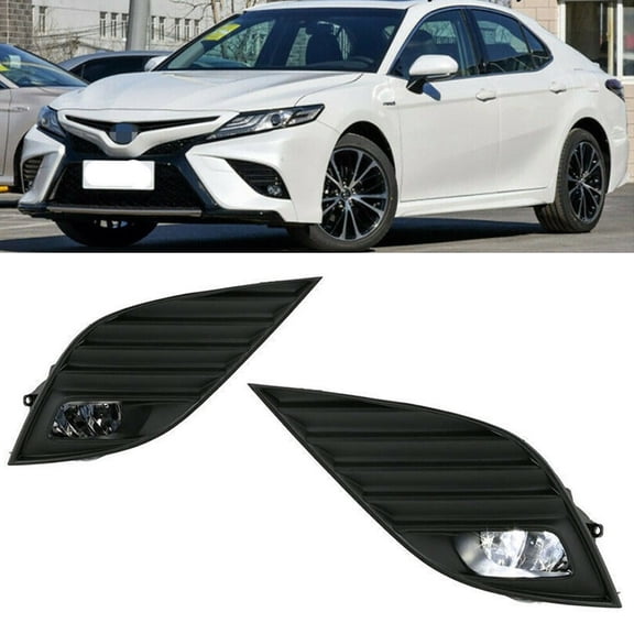 2pcs Fog Driving Light Lamp Bulb Assembly with Switch Wire Harness Fit for 2018 2019 Toyota Camry, Lexus ES350 GS350 GS450h, Front Left & Right