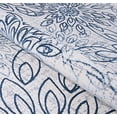 thumbnail image 5 of Calinda Summer Bliss Steel Blue-Ivory Area Rug - Multiple Sizes, 5 of 7