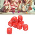 thumbnail image 3 of 20PCS 16mm Number  Plastic 6 Sided Polyhedral  Set with Round Corners for Board Games Numeral Teaching Math Activities, 3 of 7