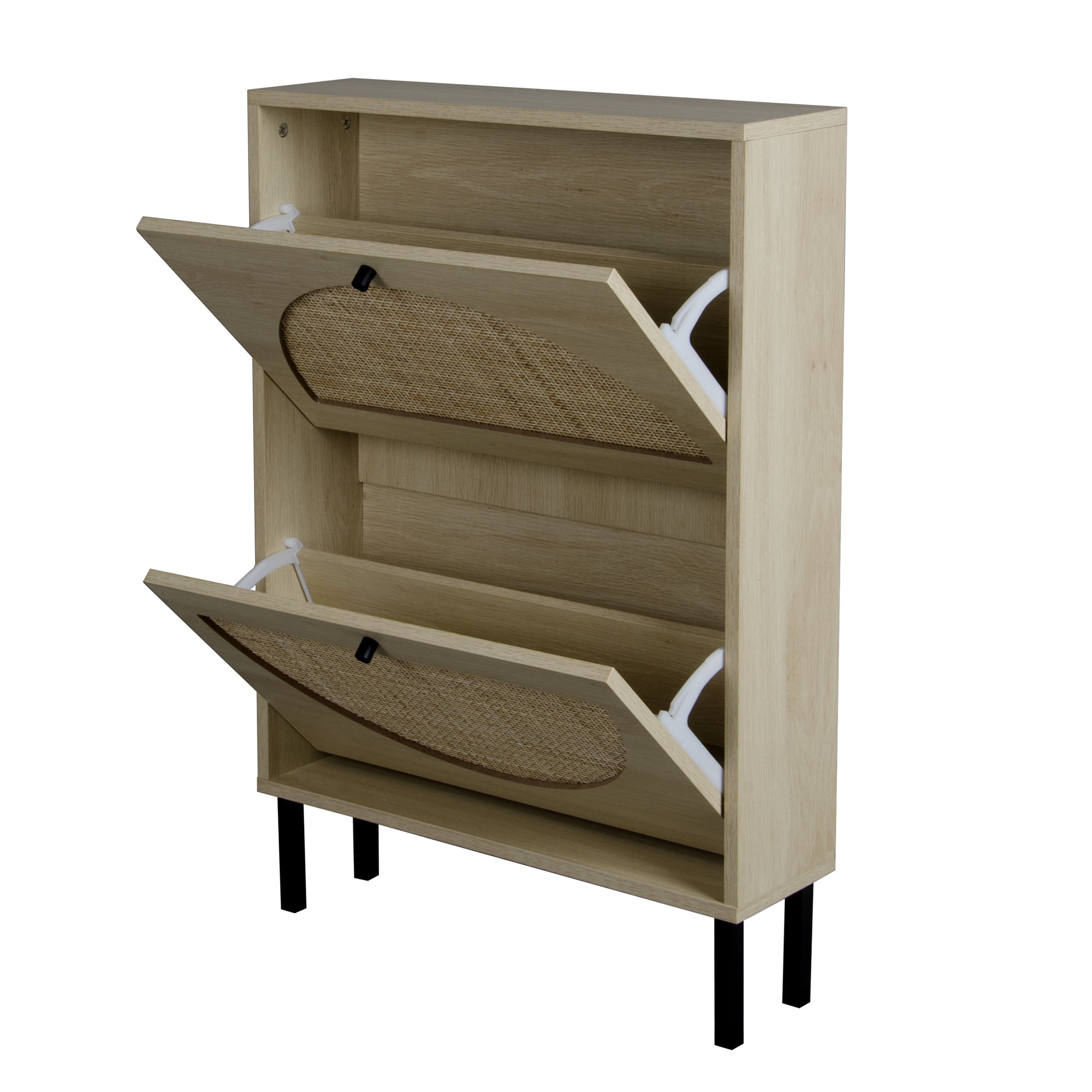 Wooden Narrow Entryway Shoe Storage Cabinet — Rickle.