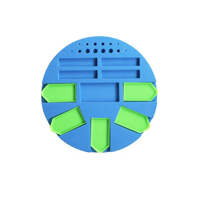 Herramientas de pintura de diamantes Bandeja de almacenamiento Esponja Soporte de espuma DIY Taladro Organizador de bolígrafos Regalo de Navidad, Azul 1 Eigraketly HA002638-05