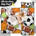 thumbnail image 4 of Baseball Football Pattern Toddler Nap Mats for Kids Preschool,Sleeping Mat Bag or Kids,Toddler Sleeping Bag,Toddler Nap Mat or Daycare, 4 of 6