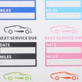 thumbnail image 4 of 10 Sheets Next Service Due Static Cling Labels Oil Change Stickers Auto Maintenance Next Service Due Reminder Labels For Car Motorcycles Use, 4 of 6