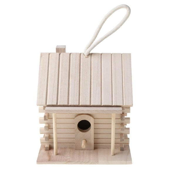 Yammee Wooden Bird House Solid Wood Birdhouse Weatherproof Small Nice Bird Nest