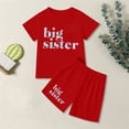 thumbnail image 2 of Fshinging Children Clothes Set Letter Print Short Sleeve Shorts Set Girls Breathable Summer Sports 2 Piece Set Tenue Garçon, 2 of 6