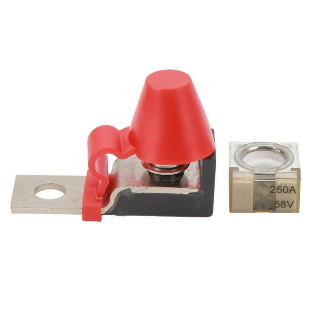 Kit de bloc-fusibles 58 V avec goujon simple M8 pour batteries multiples, allumage, bateau, camion, camping-car, véhicules de chantier, 250 A