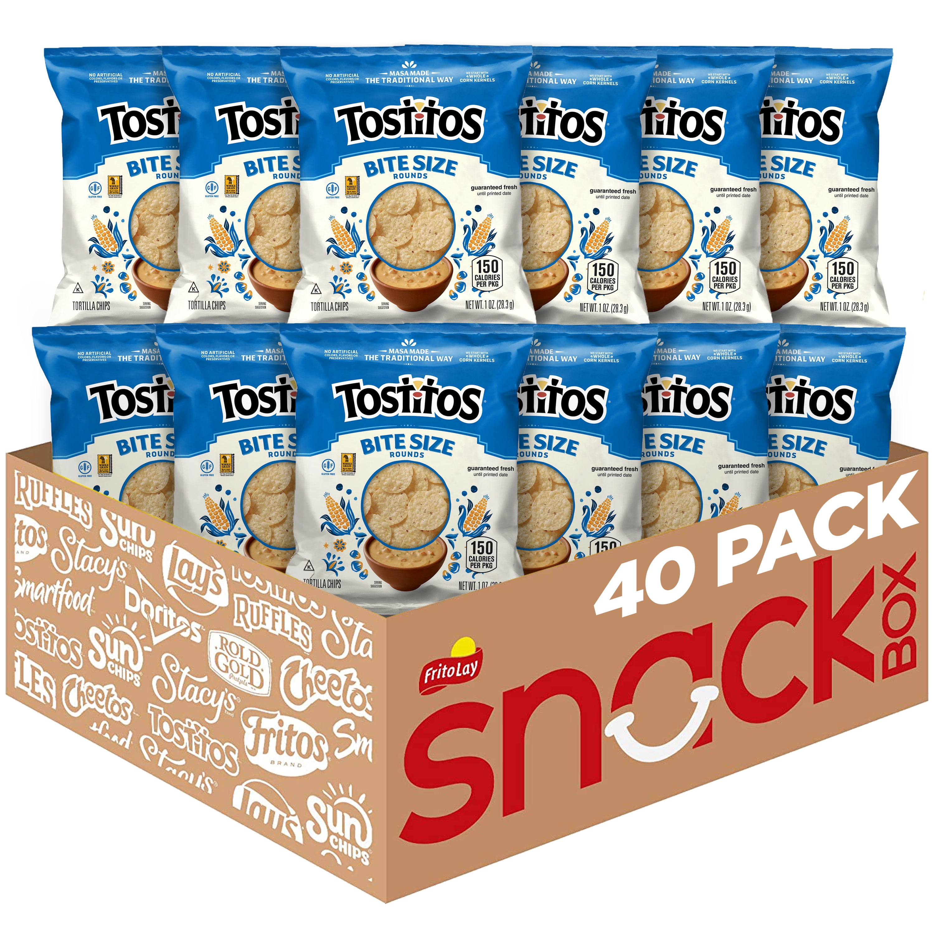 Gehl's, Tortilla Chips, 3 oz, Plastic Trays, Pack of 30 - Walmart.com