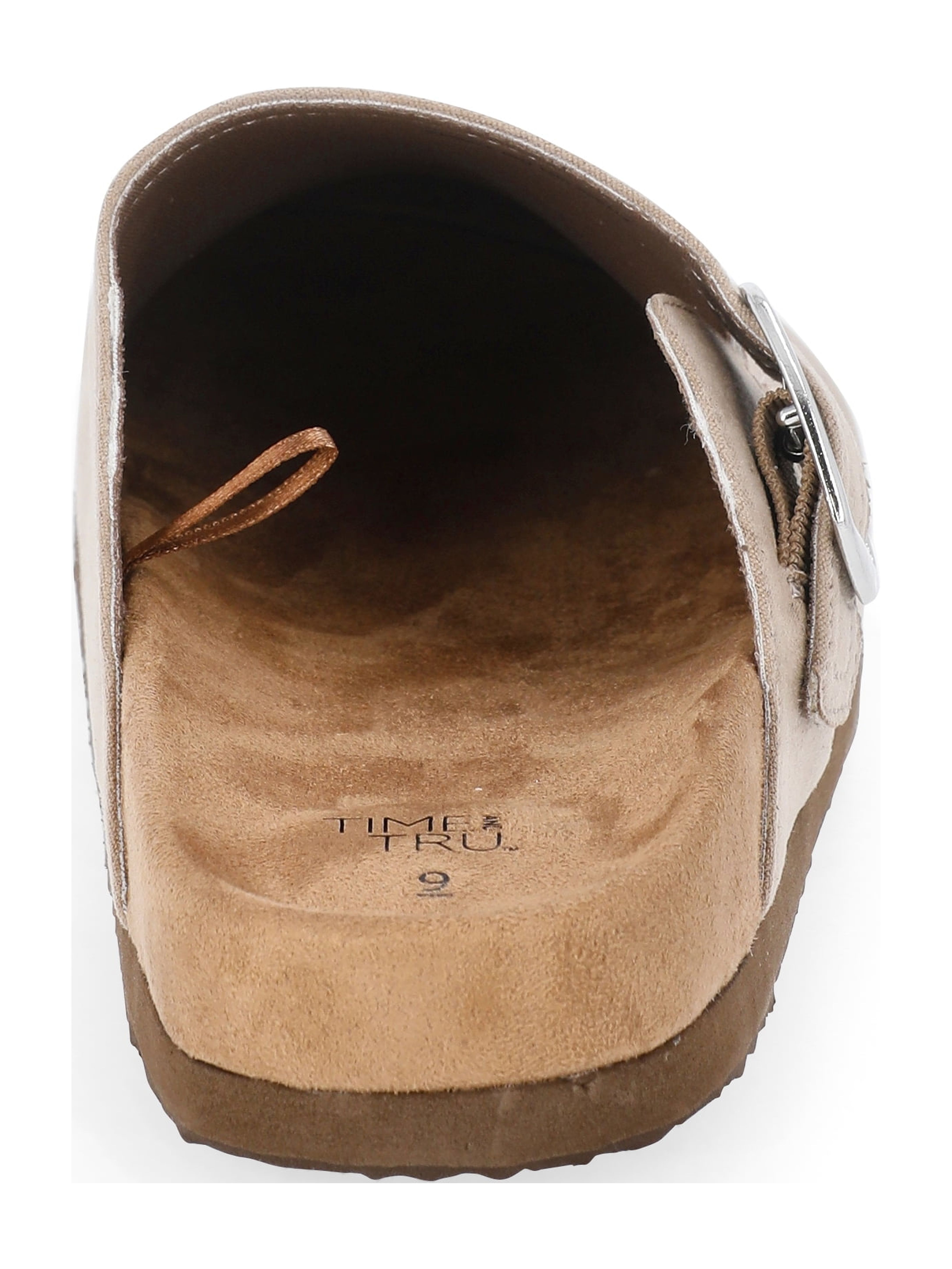 Time and Tru Women's Buckle Clogs, Brown photo 3