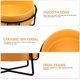 thumbnail image 3 of 1 Ceramic Pet Bowl with Stable Iron Stand, Elevated Design for Cats and ColorCoordinated, 3 of 5