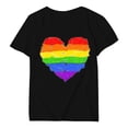 thumbnail image 1 of JIRNDf T-Shirt pour Femmes Hauts Tendance Été Imprimé Floral Col Rond Décontracté Manches Courtes Confortable Élégant Mignon T-Shirts Graphiques pour Femmes Chemises Noir m, 1 of 4