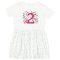 thumbnail image 3 of Inktastic 2nd Birthday 2 Year Old Girls Girls Toddler Dress, 3 of 5