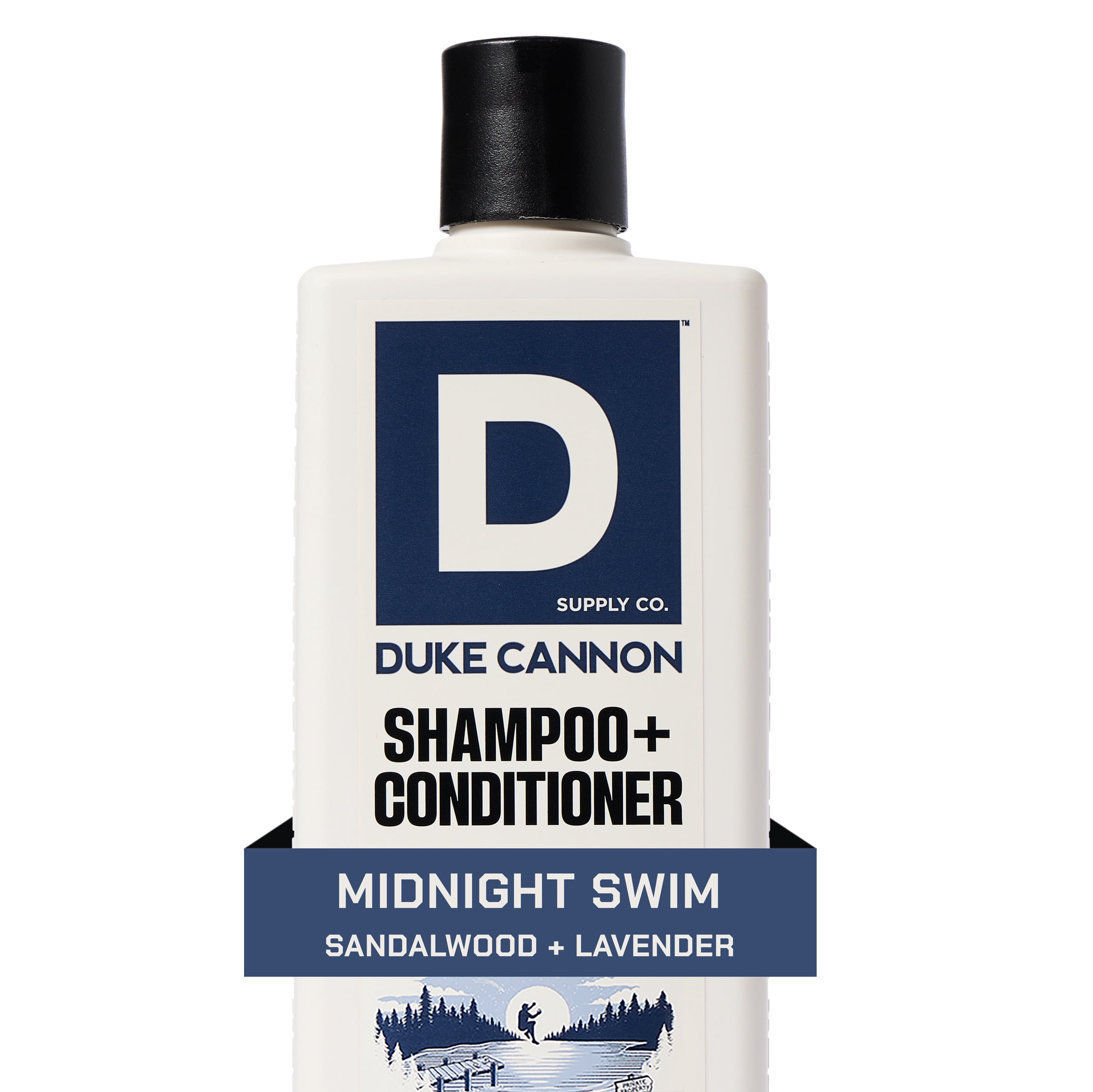 (6 pack) Duke Cannon Midnight Swim 2-in-1 Hair Wash for Men, 14 fl oz