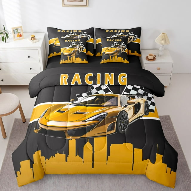 YST, Racing Car, Comforter Set, 7-Piece, Sports Car, King Size