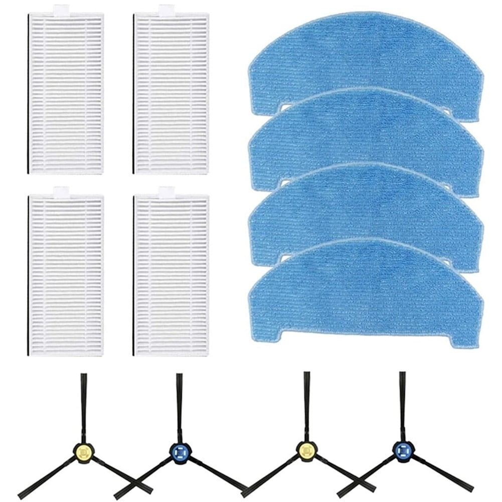 14-Piece Replacement Parts Kit For I LIFE A20/T20s Robot Vacuum - Side Brushes & Filters