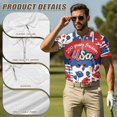 thumbnail image 5 of HUIACONG 250 Years of Freedom Shirt Matching Couple Golf Shirts for Men Short Sleeve Tank Top Women Sleeveless Quick Dry Moisture Wicking His and Hers Matching Outfits Man L, 5 of 6