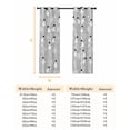 thumbnail image 6 of Grey Christmas Blackout Curtains for Bedroom, Winter Snowman Xmas Snowflakes Stripes Thermal Insulated Kitchen Drapes with Grommets, Light Blocking Window Treatment, 2 Panels 52" x 45", 6 of 7