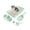 Green, variant on Cat Litter Box Set, Small Cat Kitten Starter Kit, Includes Cats Toilet Kitten Litter Pan with Litter Scoop, Double Dish Cat Bowl, Kittens Mouse and Ball Toy