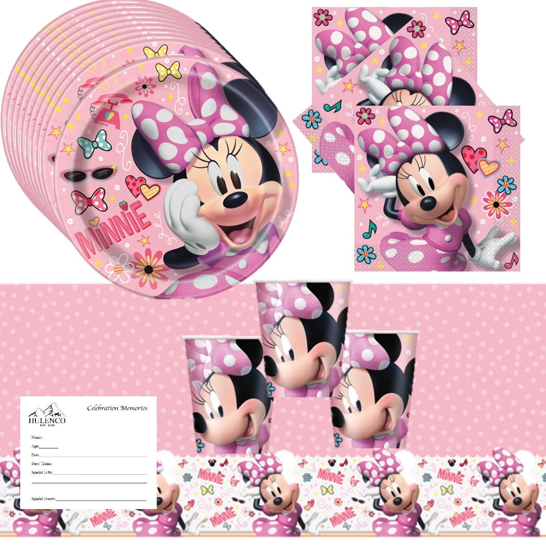 ~ Disney Birthday Party Supplies Pink MINNIE MOUSE CLUBHOUSE LUNCH NAPKINS 16 