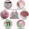 thumbnail image 3 of Jessica Simpson Overnight Weekender Duffel Travel Tote Bag with Adjustable Luggage Shoulder Strap for Women, Travel, Gymnastics, Sports and Recreation in Metallic Mermaid, 3 of 5