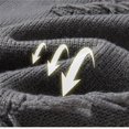 thumbnail image 6 of Men's Ripped Sweater Male Long Sleeve Distressed High Neck Pullover Jumpers Grey Size M, 6 of 8