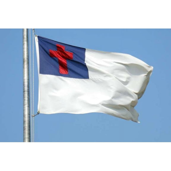 Christian Flag Christianity Cross Banner Church Pennant New Outdoor 3x5 Feet Grommets