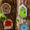 thumbnail image 4 of Juego De 6 Minipuertas De Jardín De Hadas, Kit De Artesanía De Puerta De Hadas De Madera, Puerta De Cuento De Hadas, Decoración En Miniatura Para Niños, Regalo, Decoración De ANGGREK  Descripción de la referencia, 4 of 5