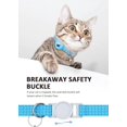 thumbnail image 2 of Collier pour Chat AirTag Réfléchissant Ajustable avec Boucle de Sécurité et Clochette Amovible - Support de Traqueur pour Animaux en Nylon Léger pour Chats/chatons - Visibilité Nocturne avec 3 Bandes Réfléchissantes - Phosphorescent, 2 of 6