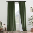 thumbnail image 1 of Cortinas PANELSBURG, 244 cm, opacas, verde oliva oscuro, 2 paneles, 1 of 8