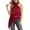 1PC Red Tops, variant on HAYIMI Women Elegant Asymmetrical Neck Satin Camisole With Lace Trim Detail For Summer Solid Color Sleeveless Leisure Tank Tops