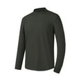 thumbnail image 2 of AherBiu Linen Shirts for Men Long Sleeve Button down Stand Collar Beach Casual Fall Shirt, 2 of 6