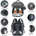 thumbnail image 4 of Backpack with Changing Station,Large Baby Bag Extra Options Baby Diaper Bag with Changing Station, 4 of 8