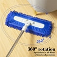 thumbnail image 5 of ChicYu Thread Flat Mop for Tile Wooden Floors Wet Dry Cleaning Push Rotating Swivel Head Hands-Free Washable Reusable Blue, 5 of 5