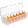 thumbnail image 1 of SHISUYAN Card Organizer Box With Dividers Playing Card Case Trading Card Organizer Playing Card Storage Sports Card Storage With Lid, 1 of 8