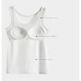 thumbnail image 4 of Taylonsss Womens Summer Camisole Built-in Bra Lightweight Breathable Waffle Texture Sleeveless Top for Casual Loungewear, 4 of 4